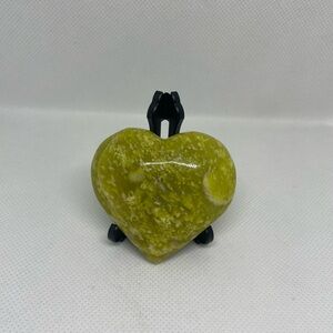 Serpentine Crystal Heart